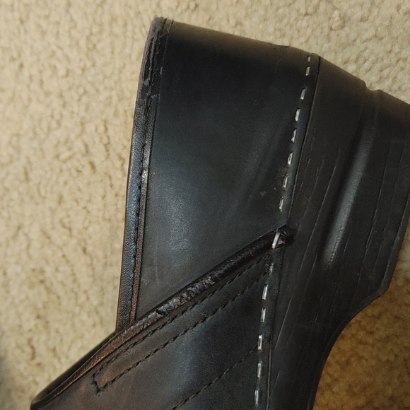 Dansko Black EU 41 professional oiled leather clogs Womens - Picture 8 of 15